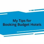 My Tips for Booking Budget Hotels